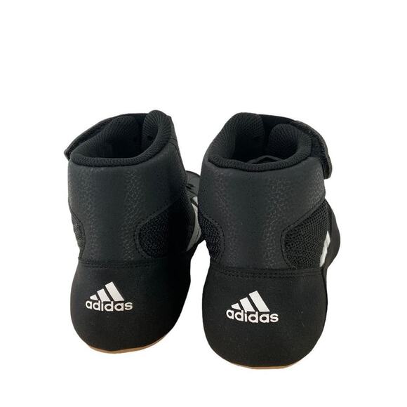 Adidas HVC Wrestling LUTTE Boxing Shoes Men\'s Size 10.5 Mid Top Lace Up Black main image 10